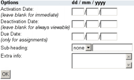 upload file options